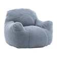 Light Blue Teddy Foam Bean Bag Chair - Sleep Galleria