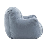 Light Blue Teddy Foam Bean Bag Chair - Sleep Galleria