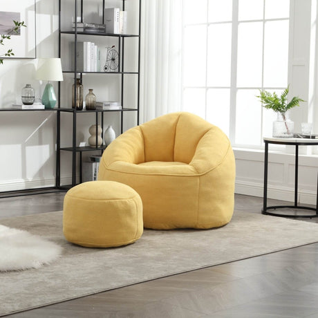Microfiber Foam Filled Bean Bag Chair - Sleep Galleria