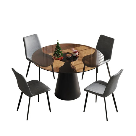 Mid-Century Modern 35-Inch Round Dining Table Set - Omega Lifestyles