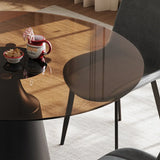 Mid-Century Modern 35-Inch Round Dining Table Set - Omega Lifestyles