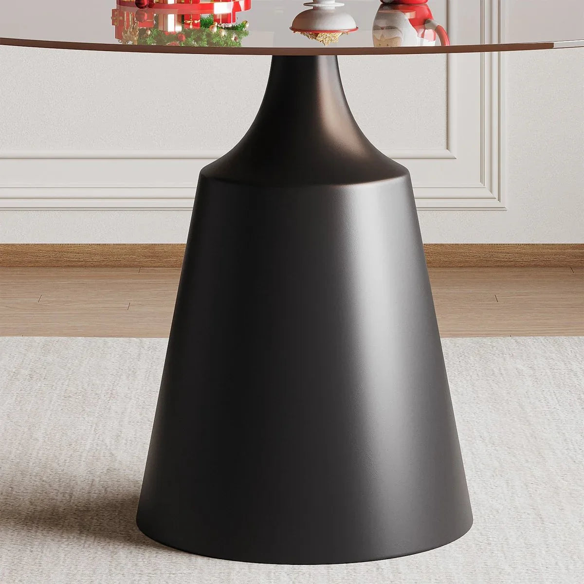 Mid-Century Modern 35-Inch Round Dining Table Set - Omega Lifestyles