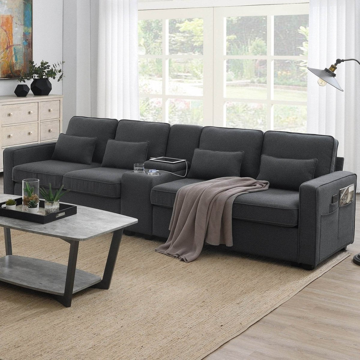 Modern Multifunctional Upholstered Sofa - Omega Lifestyles