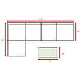 Modern Outdoor 6 - Piece Wicker Seating Set With Cushions - Calmora - Omega Lifestyles