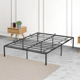Modern Reinforced Steel No Box Spring Bed Frame - Omega Lifestyles