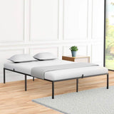 Modern Reinforced Steel No Box Spring Bed Frame - Omega Lifestyles