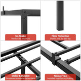 Modern Reinforced Steel No Box Spring Bed Frame - Omega Lifestyles