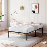 Modern Reinforced Steel No Box Spring Bed Frame - Omega Lifestyles