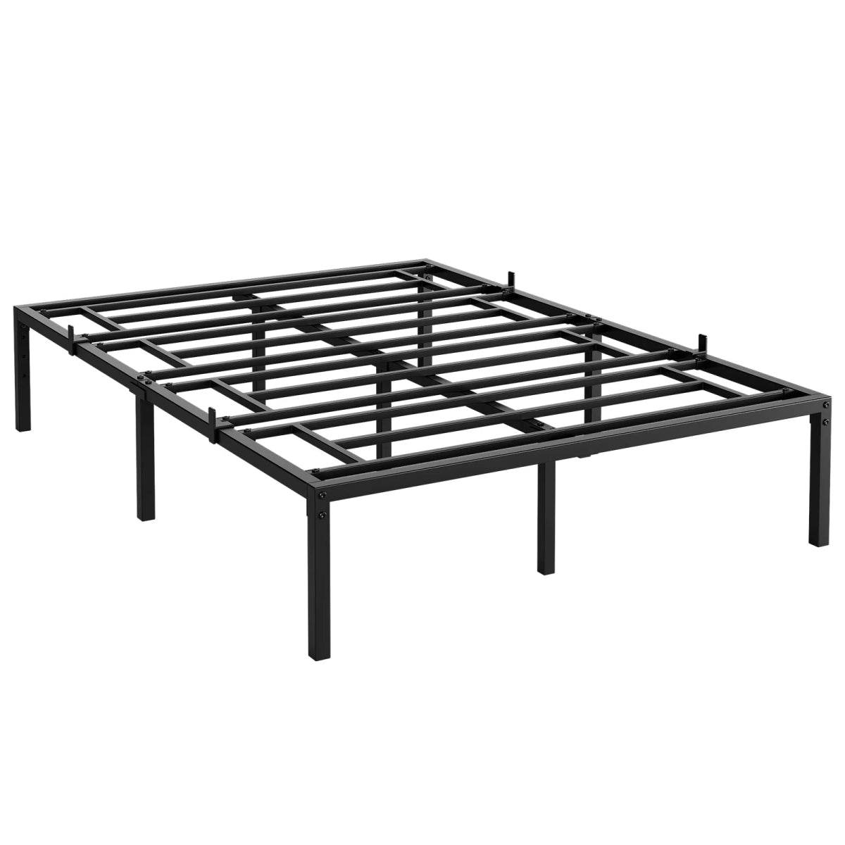 Modern Reinforced Steel No Box Spring Bed Frame - Omega Lifestyles