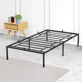 Modern Reinforced Steel No Box Spring Bed Frame - Omega Lifestyles