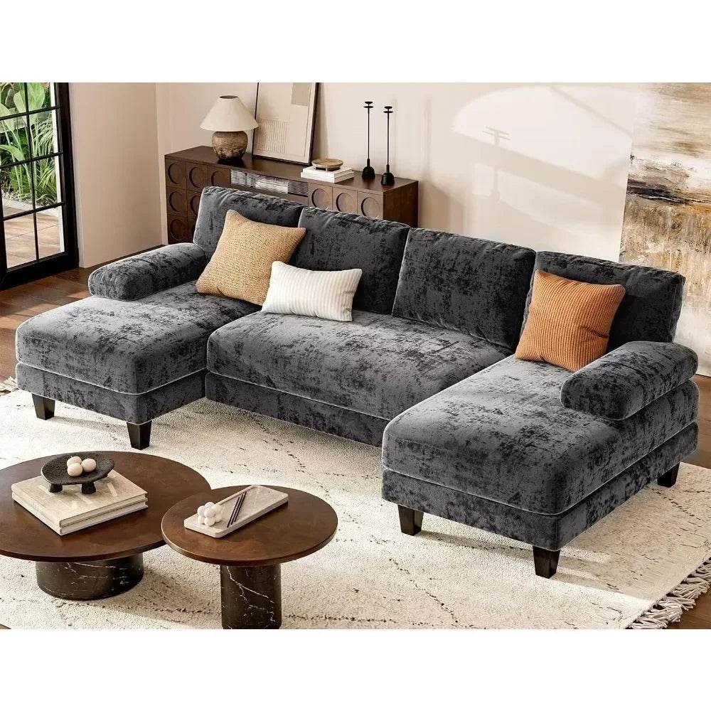 Modern U-Shaped Sectional Living Room Sofa - Omega Lifestyles