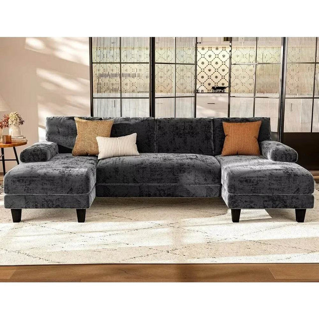 Modern U-Shaped Sectional Living Room Sofa - Omega Lifestyles