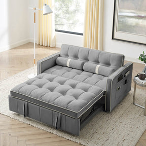 Multifunctional Velvet Pull-Out Sofa Bed - Omega Lifestyles