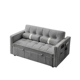 Multifunctional Velvet Pull-Out Sofa Bed - Sleep Galleria