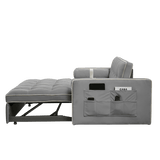 Multifunctional Velvet Pull-Out Sofa Bed - Sleep Galleria