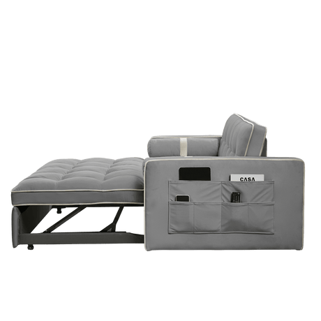 Multifunctional Velvet Pull-Out Sofa Bed - Sleep Galleria