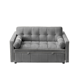 Multifunctional Velvet Pull-Out Sofa Bed - Sleep Galleria
