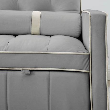 Multifunctional Velvet Pull-Out Sofa Bed - Sleep Galleria