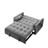 Multifunctional Velvet Pull-Out Sofa Bed - Sleep Galleria