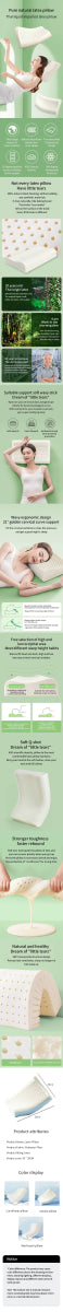 Natural Thai Latex Memory Foam Cervical Pillow - Sleep Galleria
