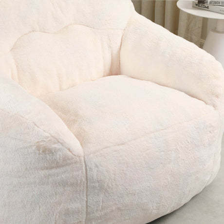 Oversized Faux Fur Foam Beanbag Chair - Sleep Galleria