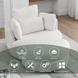 Oversized Swivel Fabric Lounge Chair - Omega Lifestyles