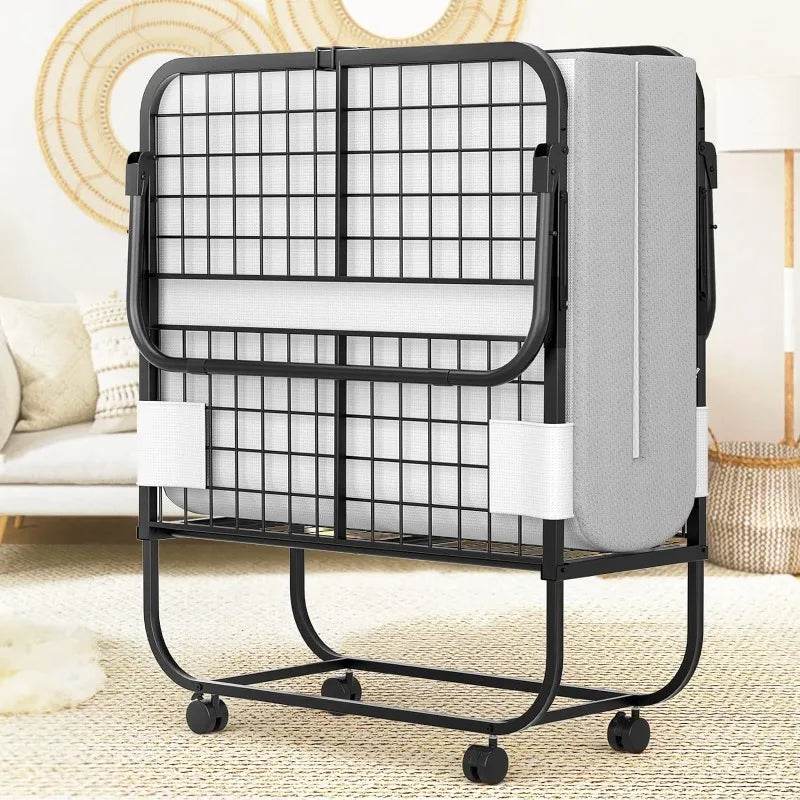 Medium Memory Foam Folding Bed With Portable Cover - Omega Lifestyles