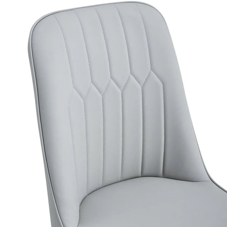 Round Extendable MDF Dining Table With 4 PU Chairs - Omega Lifestyles