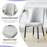 Round Extendable MDF Dining Table With 4 PU Chairs - Omega Lifestyles