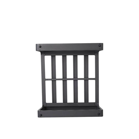 Set of 2 Aluminum Ottomans With Plush Beige Cushions - Calmora - Omega Lifestyles