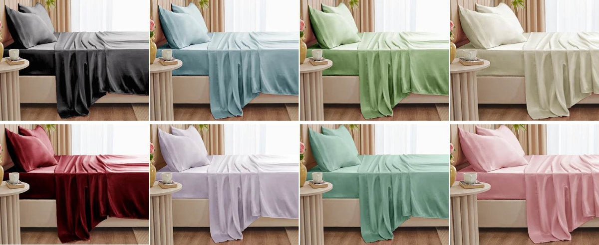 Silky Soft Satin Sheet Set - Omega Lifestyles