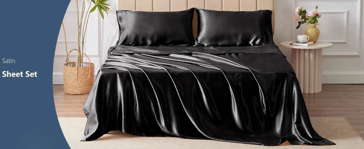 Silky Soft Satin Sheet Set - Omega Lifestyles