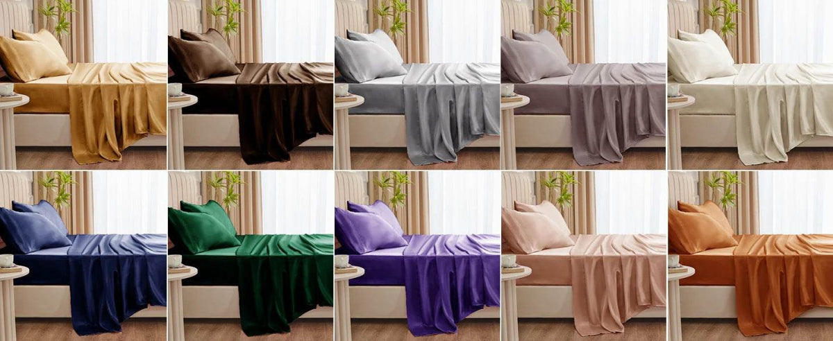 Silky Soft Satin Sheet Set - Omega Lifestyles