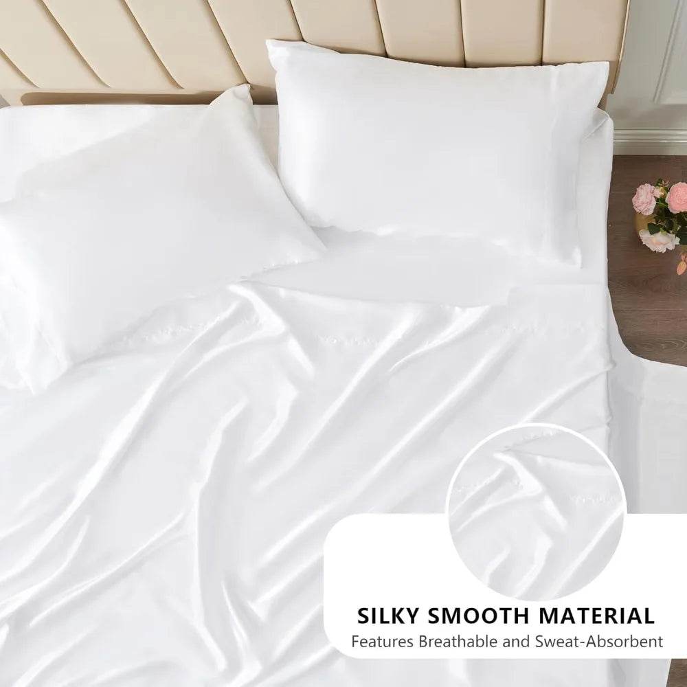 Silky Soft Satin Sheet Set - Omega Lifestyles