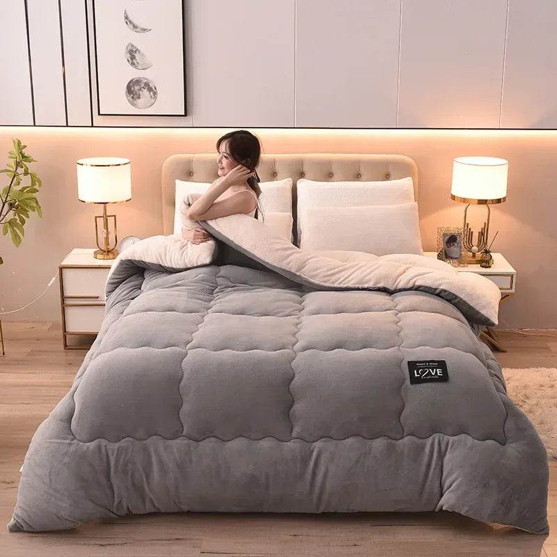 Soft Lamb Cashmere Wool Thickened Winter Blanket - Omega Lifestyles
