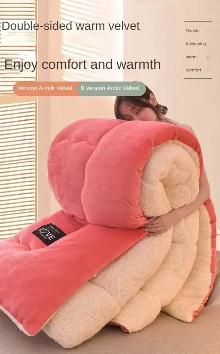 Soft Lamb Cashmere Wool Thickened Winter Blanket - Omega Lifestyles