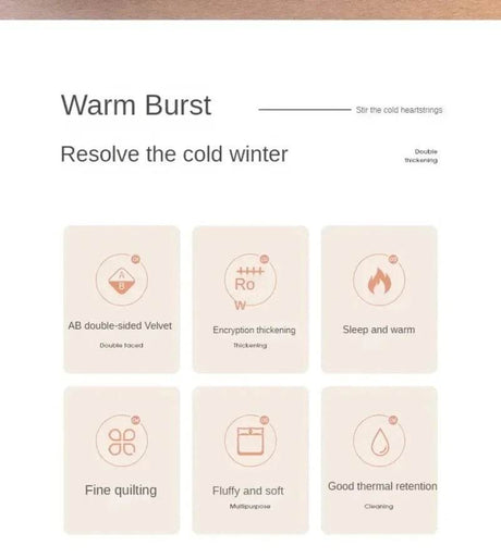 Soft Lamb Cashmere Wool Thickened Winter Blanket - Omega Lifestyles