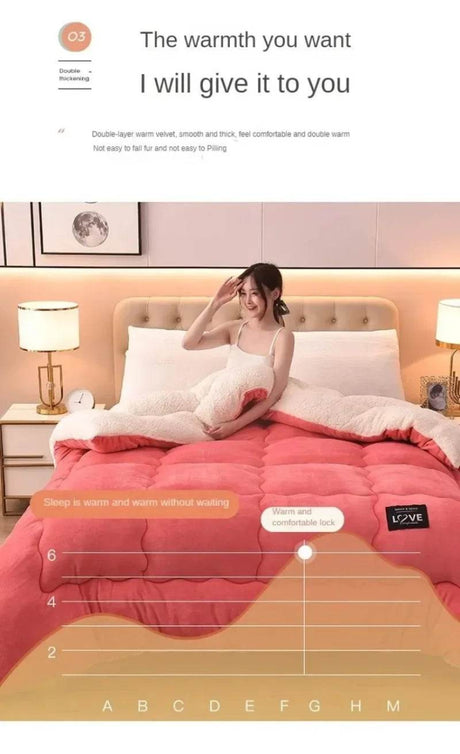 Soft Lamb Cashmere Wool Thickened Winter Blanket - Omega Lifestyles