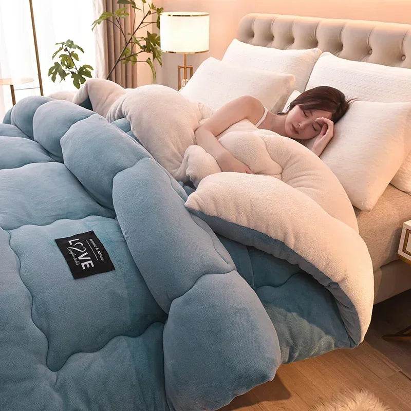 Soft Lamb Cashmere Wool Thickened Winter Blanket - Omega Lifestyles