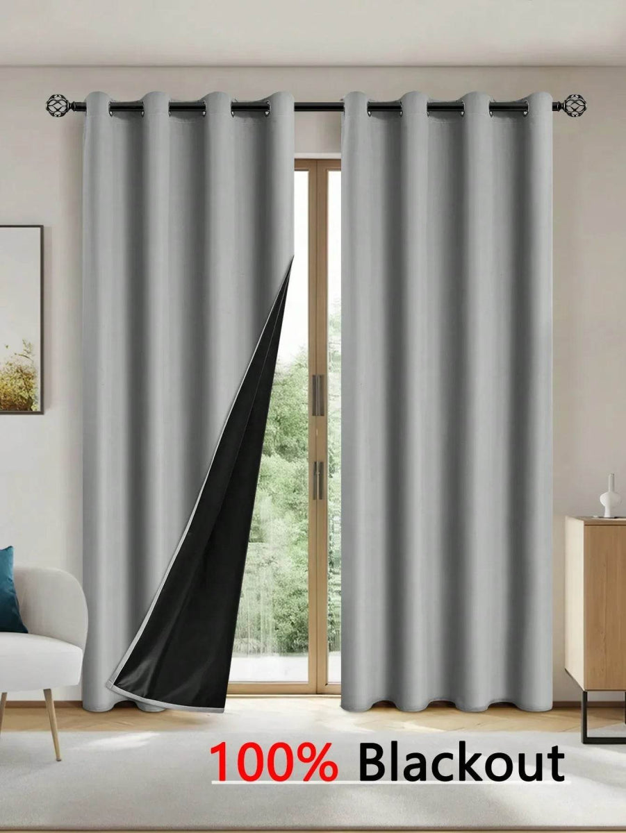 Solid Blackout Curtain Panel With Grommet Top - Sleep Galleria