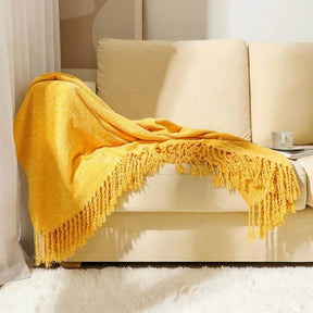 Summer Lightweight Chenille Knit Portable Throw Blanket - Omega Lifestyles