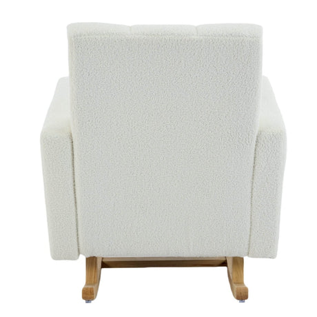 Teddy Velvet Rocking Chair With Pillow - Sleep Galleria