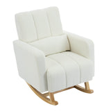 Teddy Velvet Rocking Chair With Pillow - Sleep Galleria