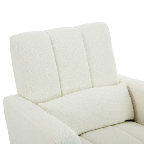 Teddy Velvet Rocking Chair With Pillow - Sleep Galleria