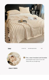 Thickened Wide Striped Multifunctional Blanket - Sleep Galleria