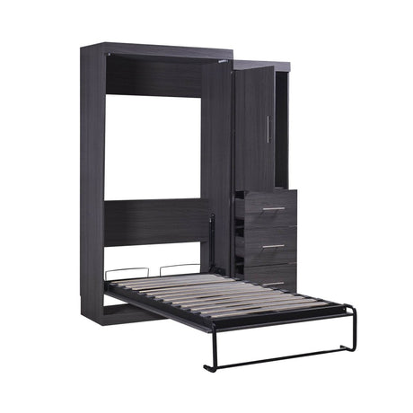 Twin Foldable Murphy Bed With Wardrobe And Drawers - Sleep Galleria