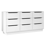 White Modern 9 - Drawer Spacious Storage Dresser - Calmora - Omega Lifestyles