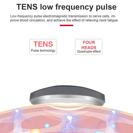 Electric Neck Shoulder TENS Pulse Massager With Heating - Sleep Galleria