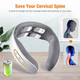Electric Neck Shoulder TENS Pulse Massager With Heating - Sleep Galleria