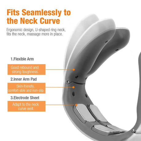 Electric Neck Shoulder TENS Pulse Massager With Heating - Sleep Galleria
